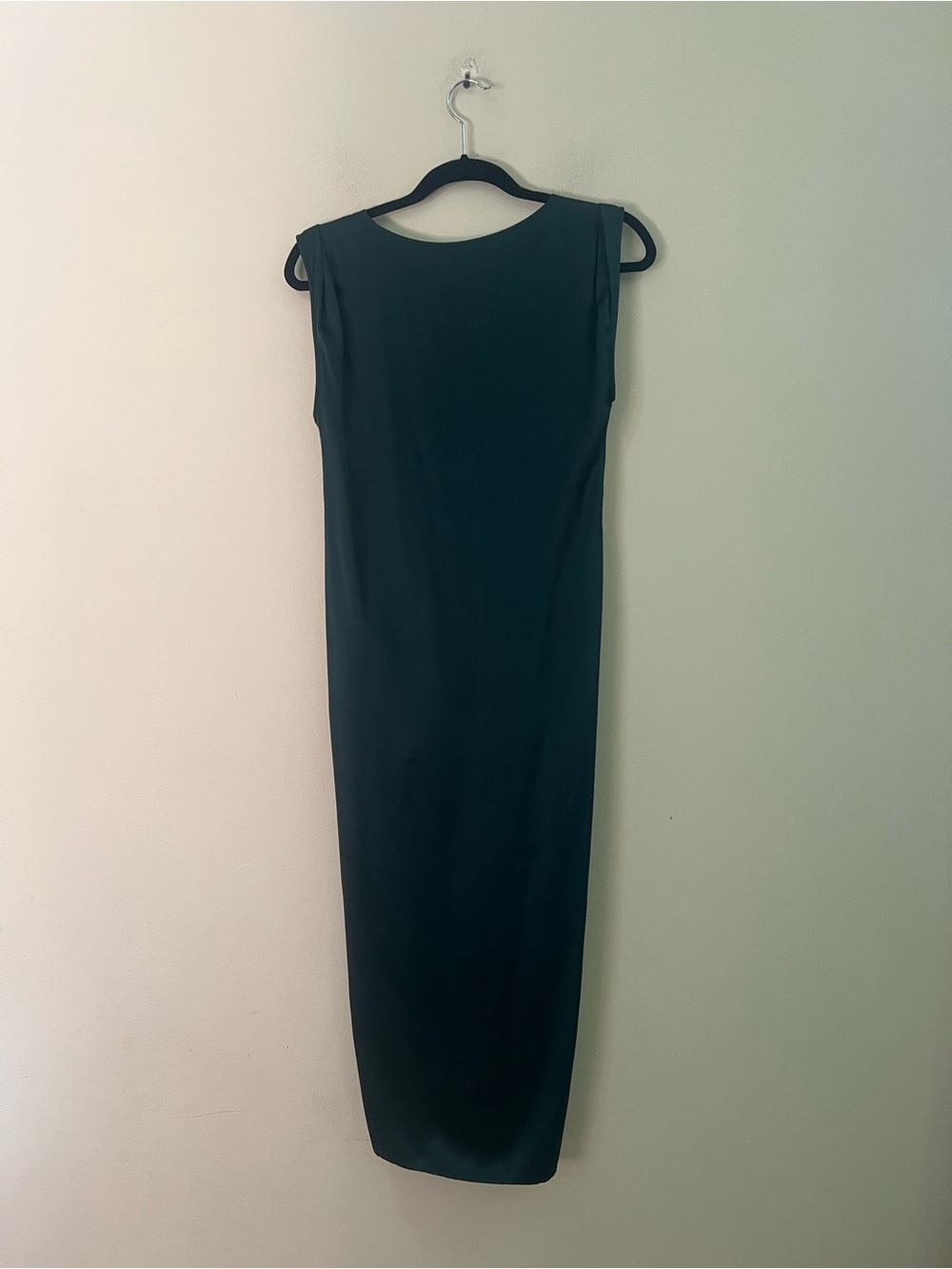 All Saints woman’s 100 % silk Sleeveless Midi Dress with Pink Draped Detail - Picture 9 of 11